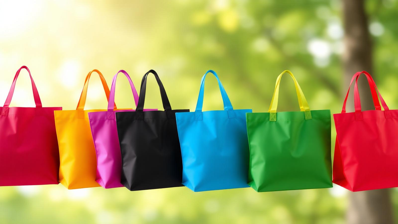 Colorful non-woven polypropylene bags